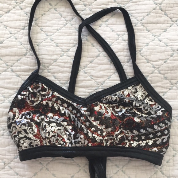 Sequin Dance / Festival Bra Top - Picture 1 of 4